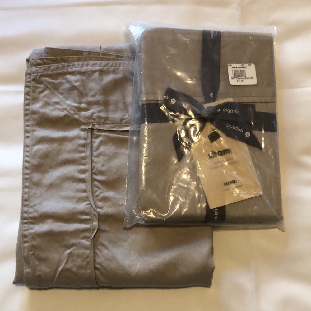 West Elm Euro Pillowcases (2) - Picture 2 of 4